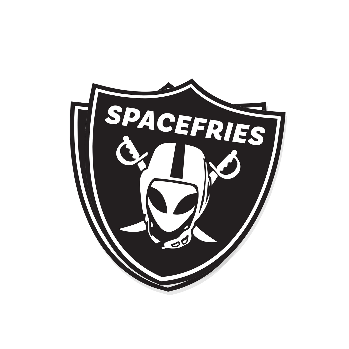 Space Fries Sticker pack (6 stickers)