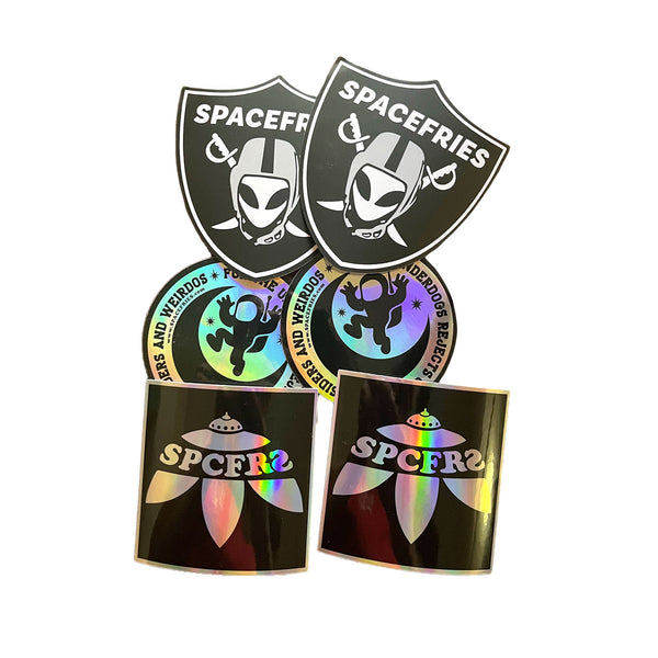 Space Fries Sticker pack (6 stickers)